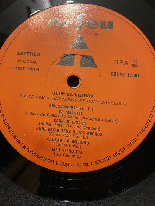 Vinil Quim Barreiros e o seu Super trio - Dance Com - 1981