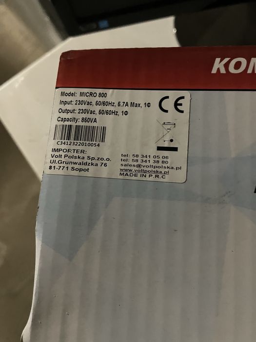 Джерело безперебійного живлення (UPS) Volt Polska Micro UPS 800VA