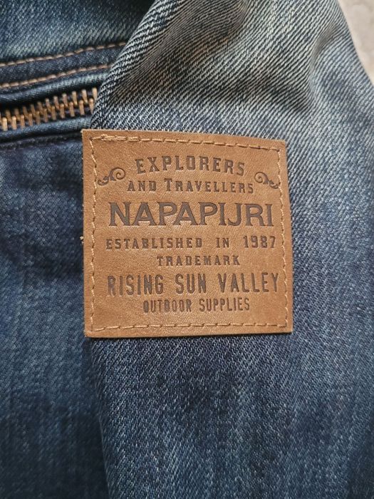 Джинсова куртка Napapijri Biker Jacket | Оригінал | Розмір XXL
