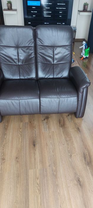 Komplet wypoczynkowy skórzany