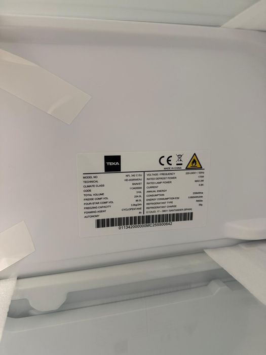 Frigorífico Teka NFL 342