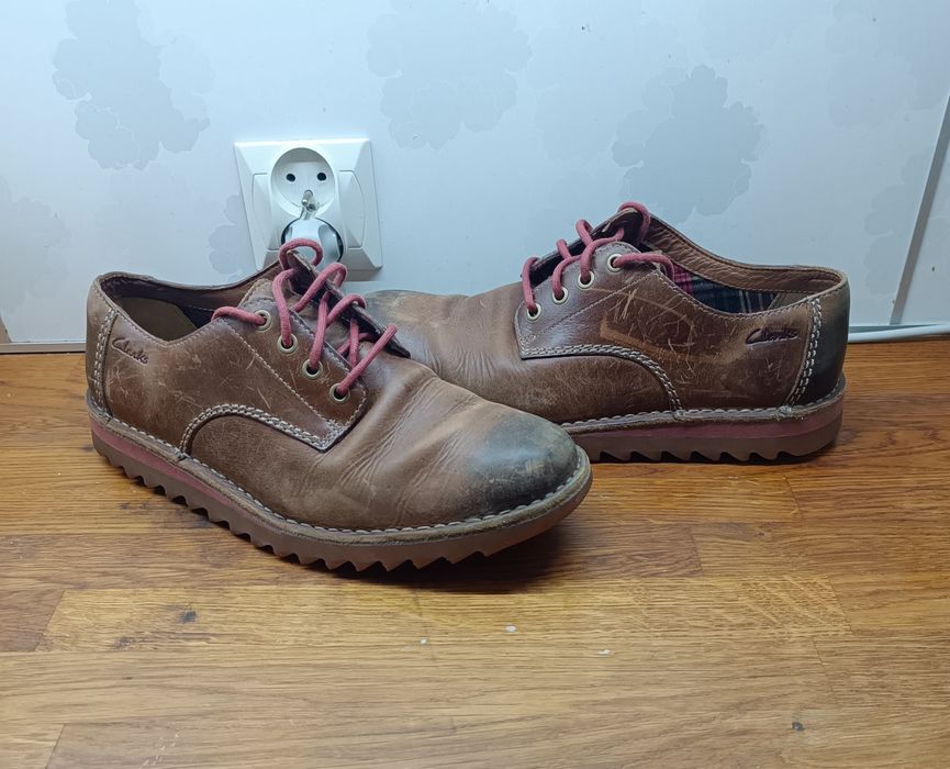 Buty Clarks Skórzane Półbuty Solidne rozmiar 44