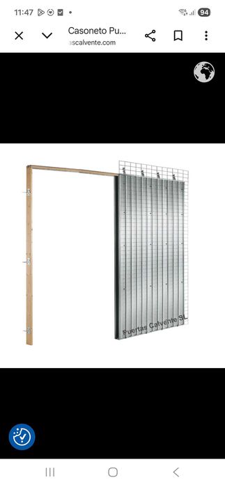 Porta de correr lacada branco com cassete 2000x1500