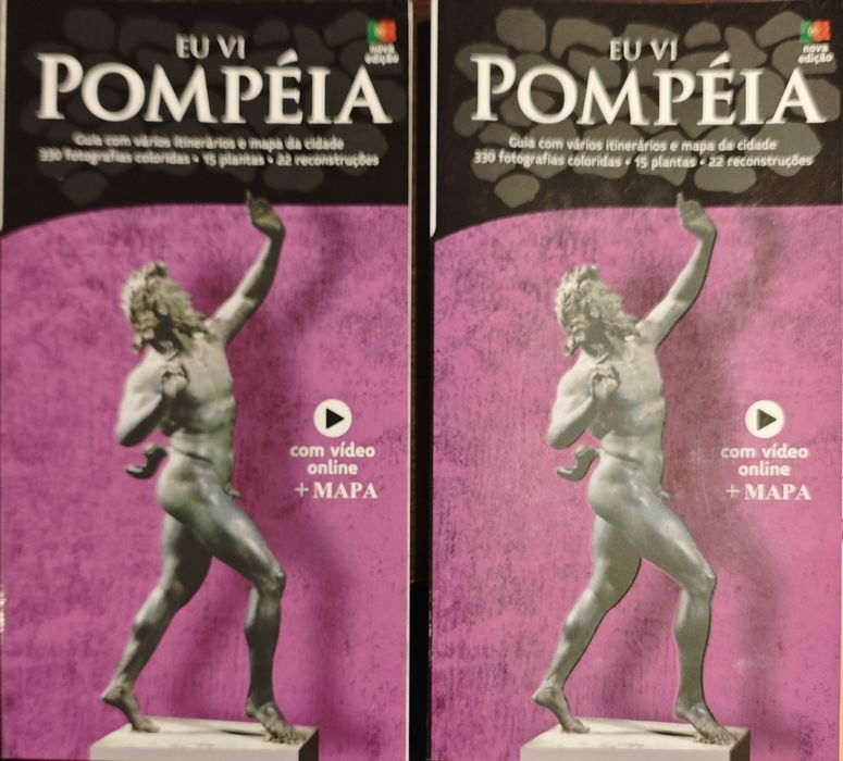2 Guias e mapa de Pompeia