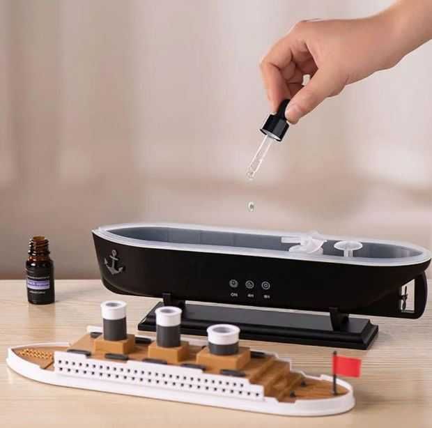 Зволожувач повітря | Увлажнитель воздуха "Титаник" 250мл НІЧНИК+ ПУЛЬТ