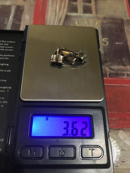 Карабин 925 проба , замочек для цепочки