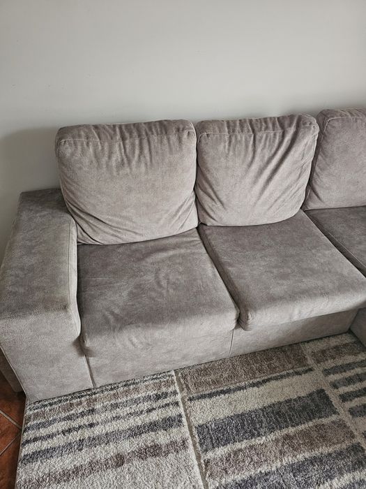 Sofá 2 lugares + chaise longe