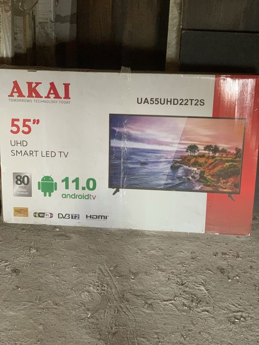 Телевізор Akai 55 на запчастини.