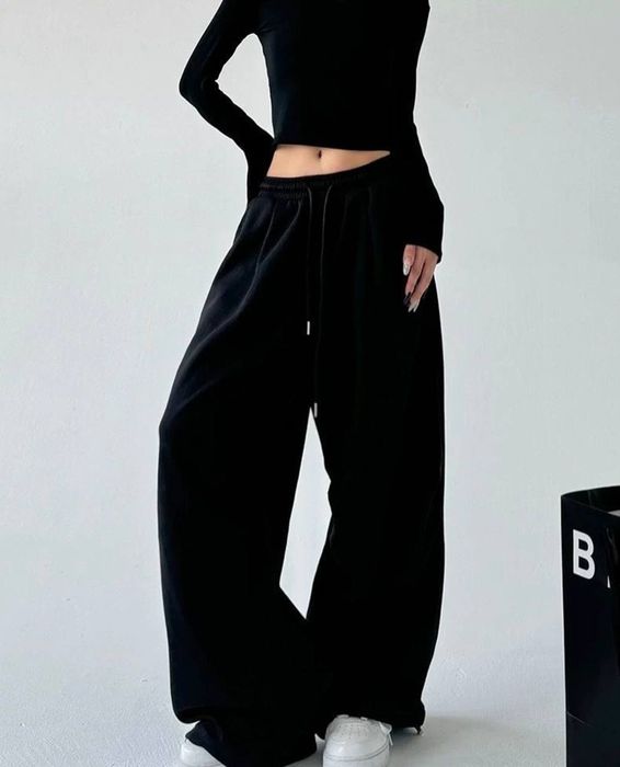 Жіночі штани низ на затяжках