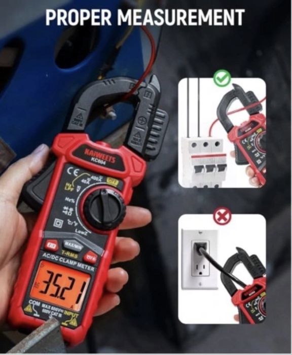 Miernik Cęgowy Szczypce Amperometryczne Cęgi