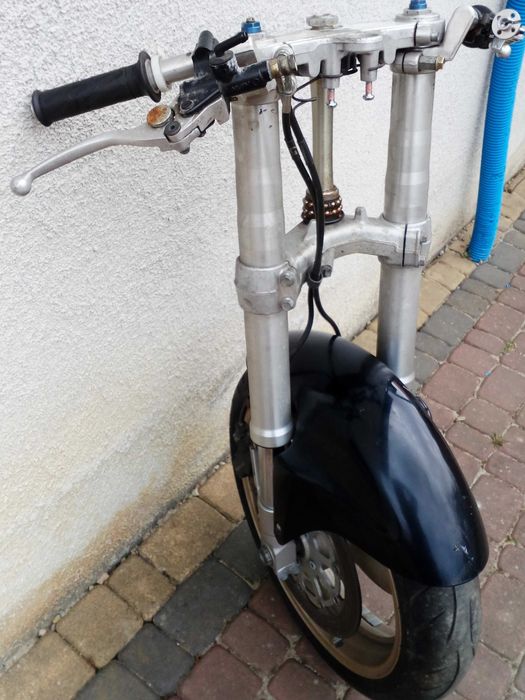 cafe racer zawieszenie lagi półki koło tarcze cały przód  komplet