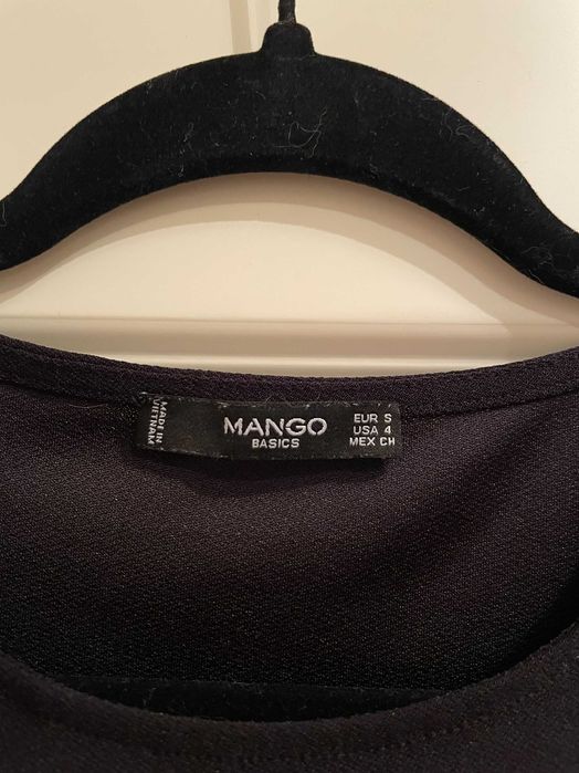 Sukienka Mango minimalistyczna, lekko rozszerzana, retro vibe