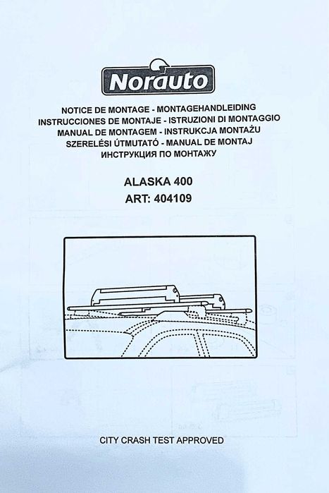 Bagażnik dachowy na narty/deski, uchwyt narciarki Norauto Alaska 400