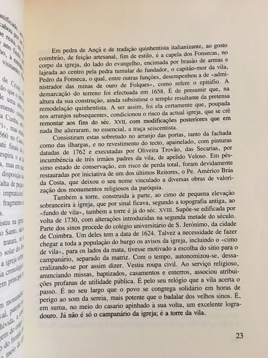 Memória de Sines/ Arganil/ Beira Alta/ Almeida