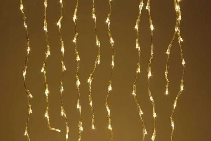 Водоспад 3 на 2,5 метри світлодіодна новорічна гірлянда штора на вікно