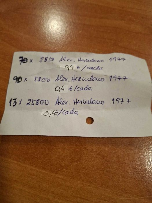 Moedas Alexandre Herculano 1977