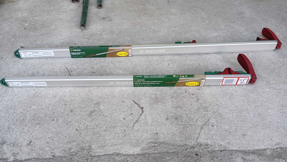 zestaw dwóch prowadnic - ścisków 75 cm i 100 cm - nowe
