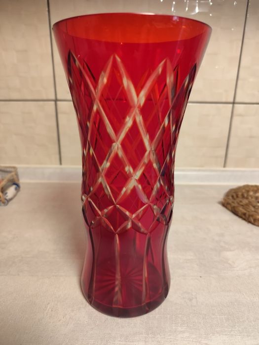 Ваза кольорове скло