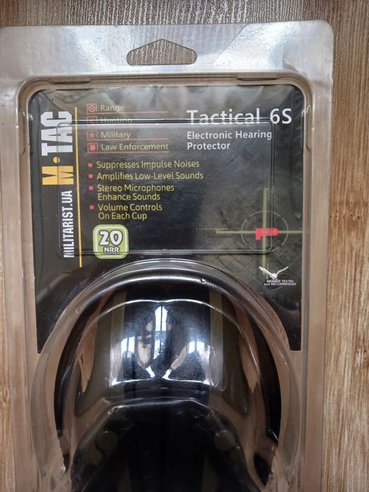 M-Tac навушники стрілецькі активні Tactical 6S Olive