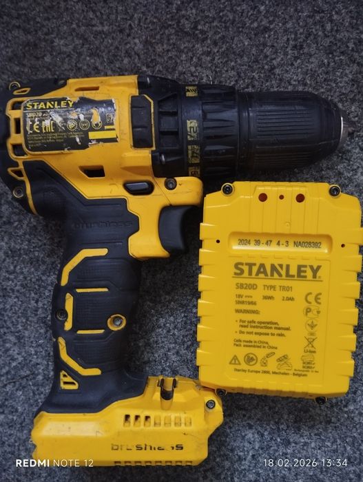 Шуруповерт Stenley 18 v.