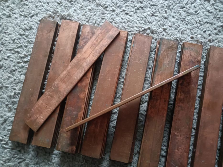 Sztabki miedziane, miedź plaskownik