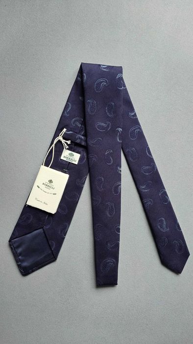 krawat jedwabny LUIGI BORRELLI