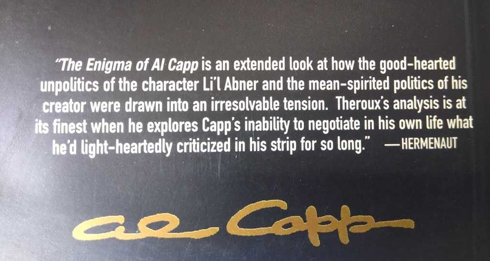 The Enigma of Al Capp - por Alexander Theroux - Ed. Fantagraphics