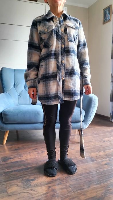Płaszcz flanelowy Sinsay XS 34