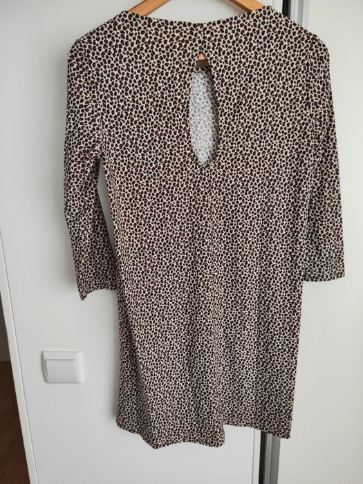 Vestido mango padrão tigre