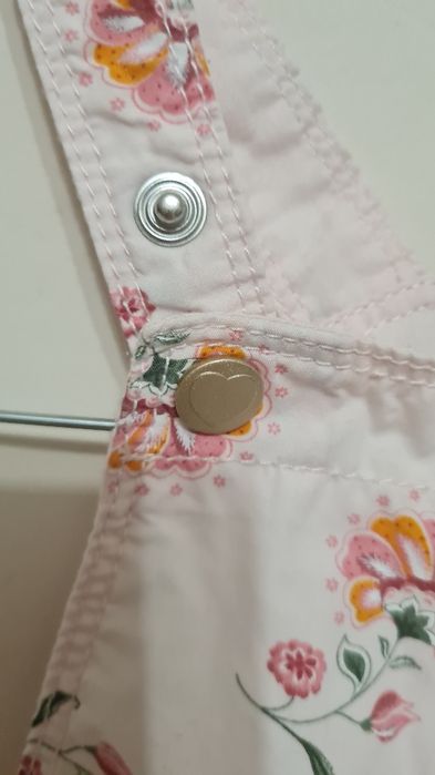 Ogrodniczki letnie dla dziewczynki r.74 C&A