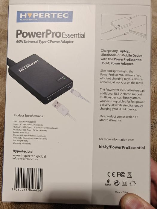 HyperTec PowerPro 60W Universalny Zasilacz