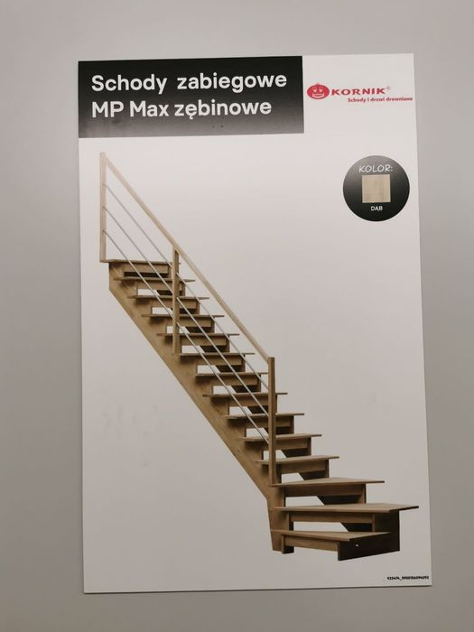 Sprzedam nowe schody dębowe  lewoskretne