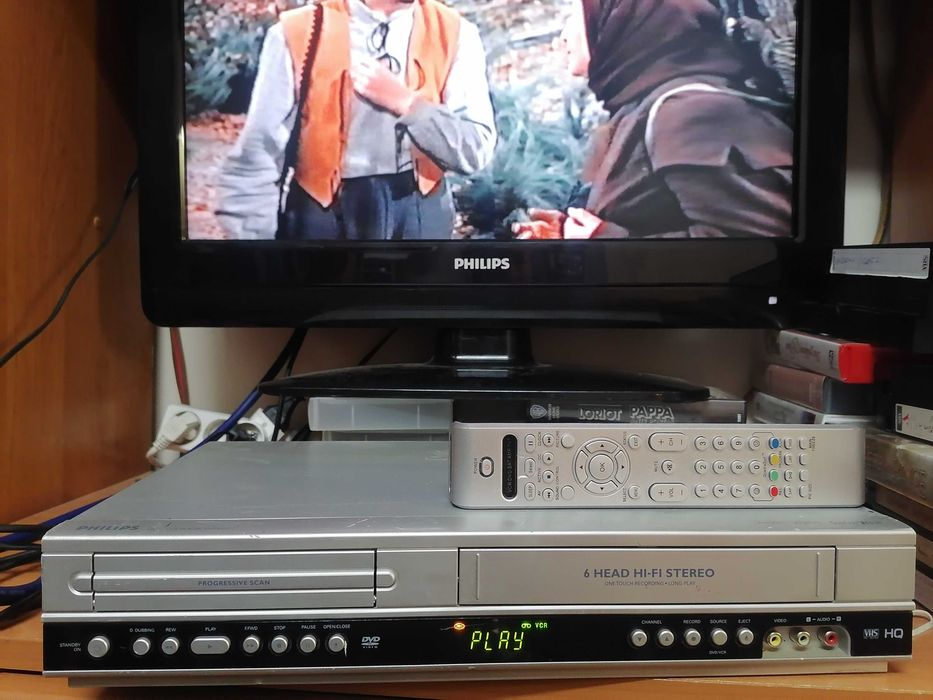 Magnetowid VHS Philips DVP3100V HI-FI stereo pilot COMBO Pilot