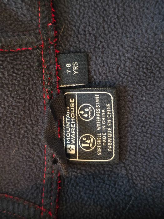 Softshell mountain warehouse 7 - 8 lat