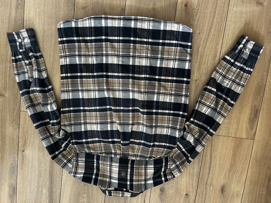 Flanelowa koszula w kratę, rozmiar M