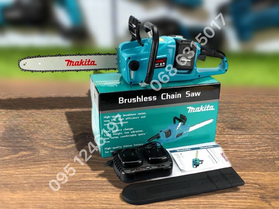 Аккумуляторная цепная пила Makita CS-4002 с АКБ 20V 5Ah садовая пилка