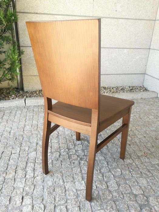 8 cadeiras jantar madeira carvalho