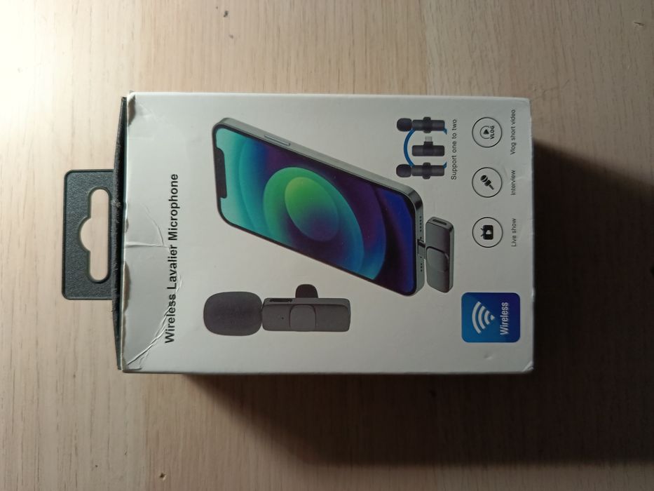 Microfone de lapela wireless