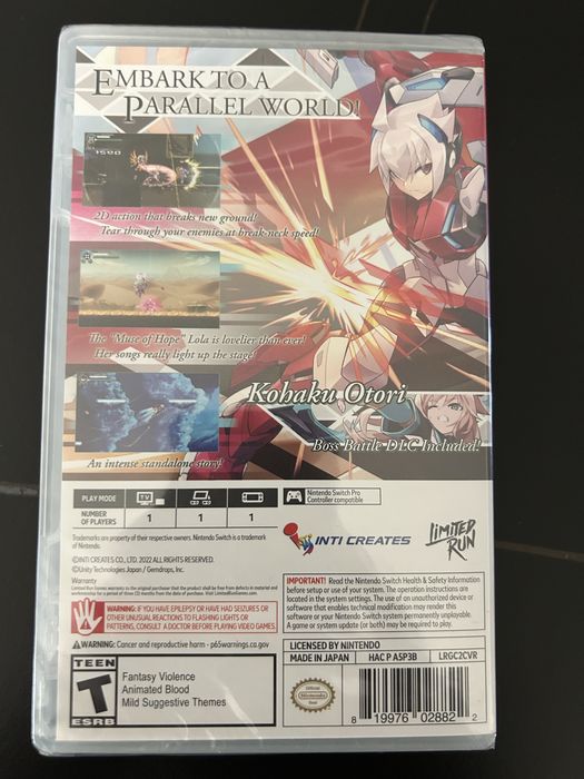 Nintendo Switch Gunvolt Chronicles Luminous Avenger iX 2