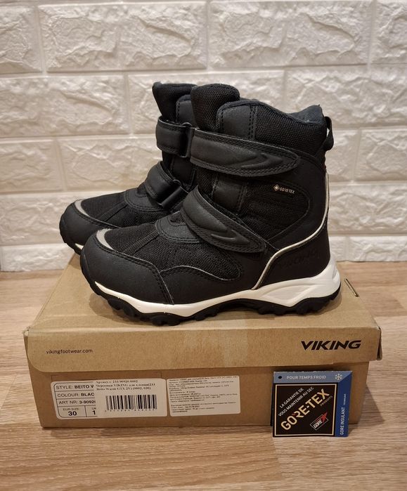 Зимові черевики VIKING з GORE-TEX зимние ботинки Viking чоботи Viking сапоги Viking термоботинки черевики Вікінг черевики Reima ботинки Reima 30