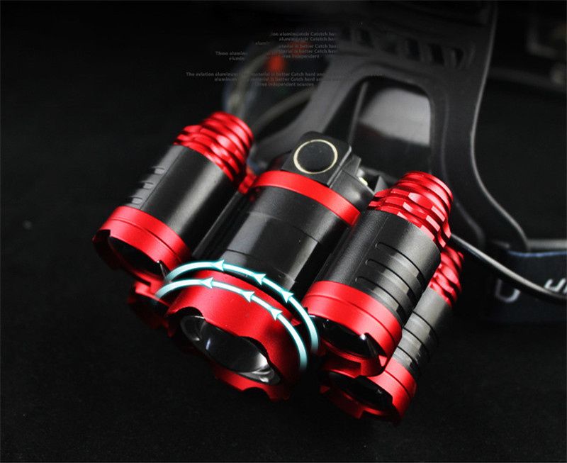 Lanterna Frontal / Cabeça 30.000Lumens + Telescópica com Zoom