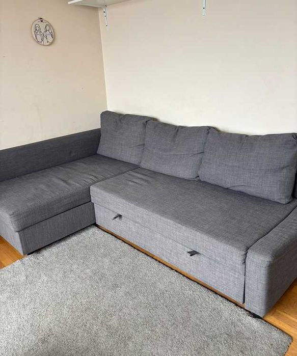 FRIHETEN - Sofá-cama de canto c/arrumação IKEA