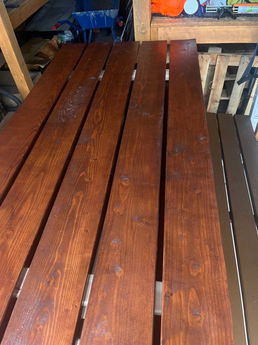 Deski Zewnętrzne Tarasowe Ciemny Brąz Impregnowane Gotowe do MontażuFV