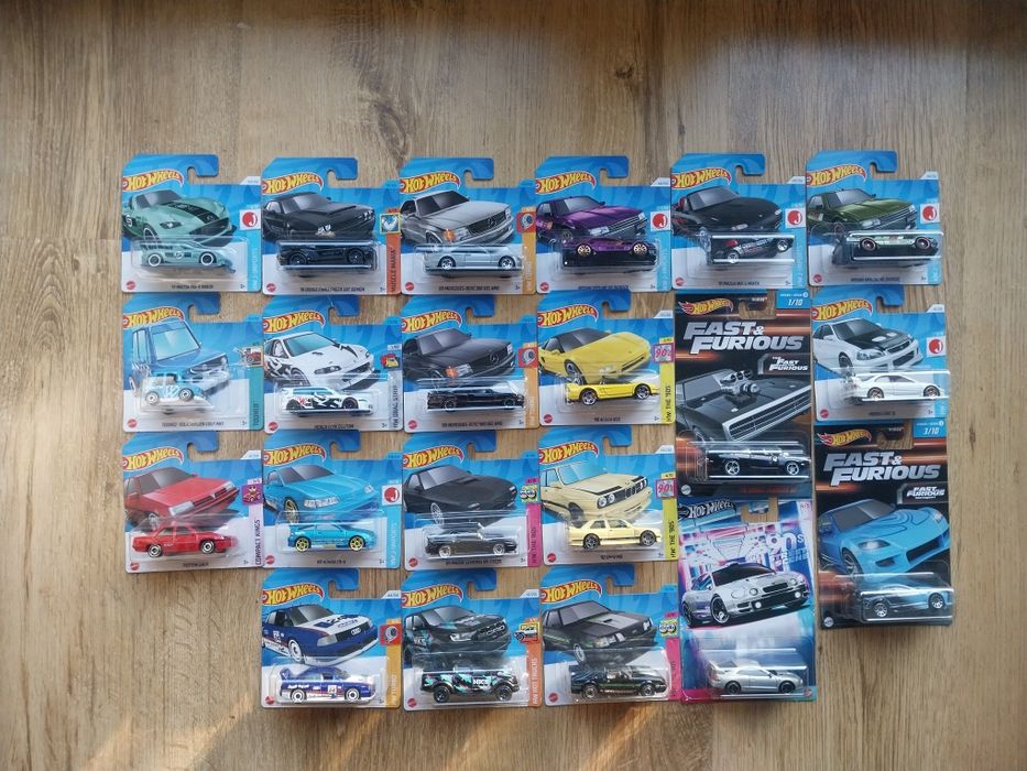 Samochodziki hot wheels na sztuki lub całość
