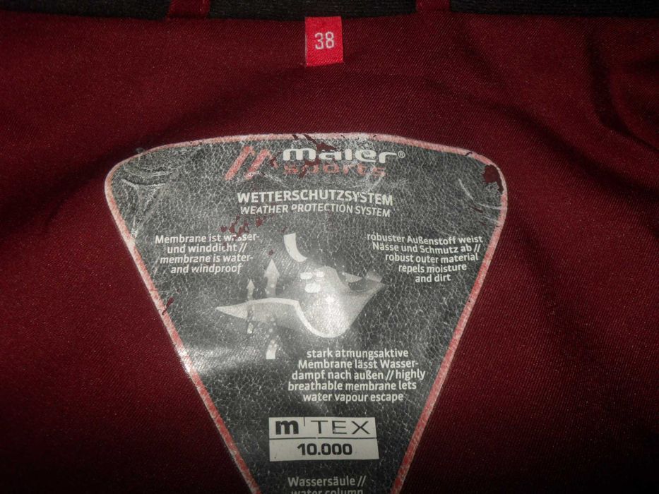 Куртка лыжная MAIER ( Германия ) женская , размер S-М ( 38-40 )