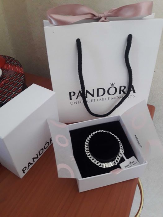 Браслет пандора " Кубинське плетіння паве"