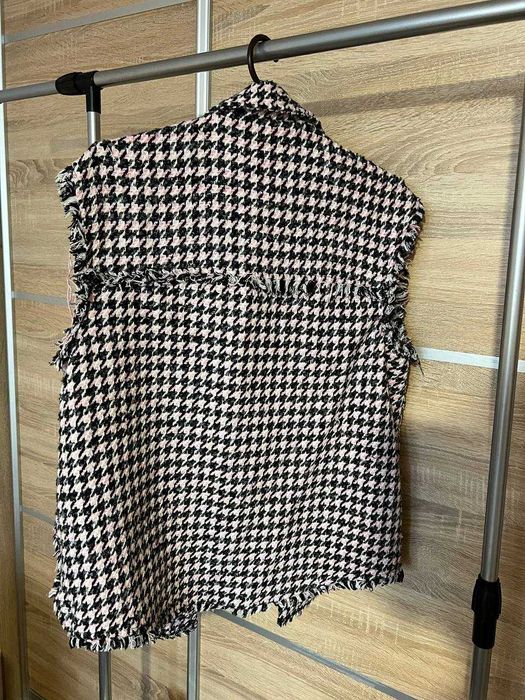 Твідова жилетка bershka