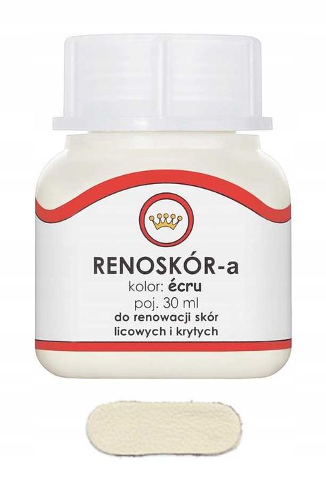RENOSKÓR farba lakier do skóry Ecru 30ml