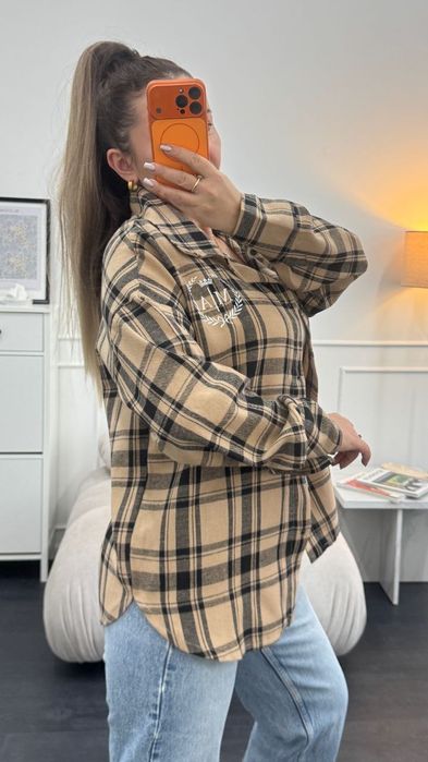 ‼️Фланелева сорочка в клітинку. ОПТ та роздріб. Розм 42-46, 48-52