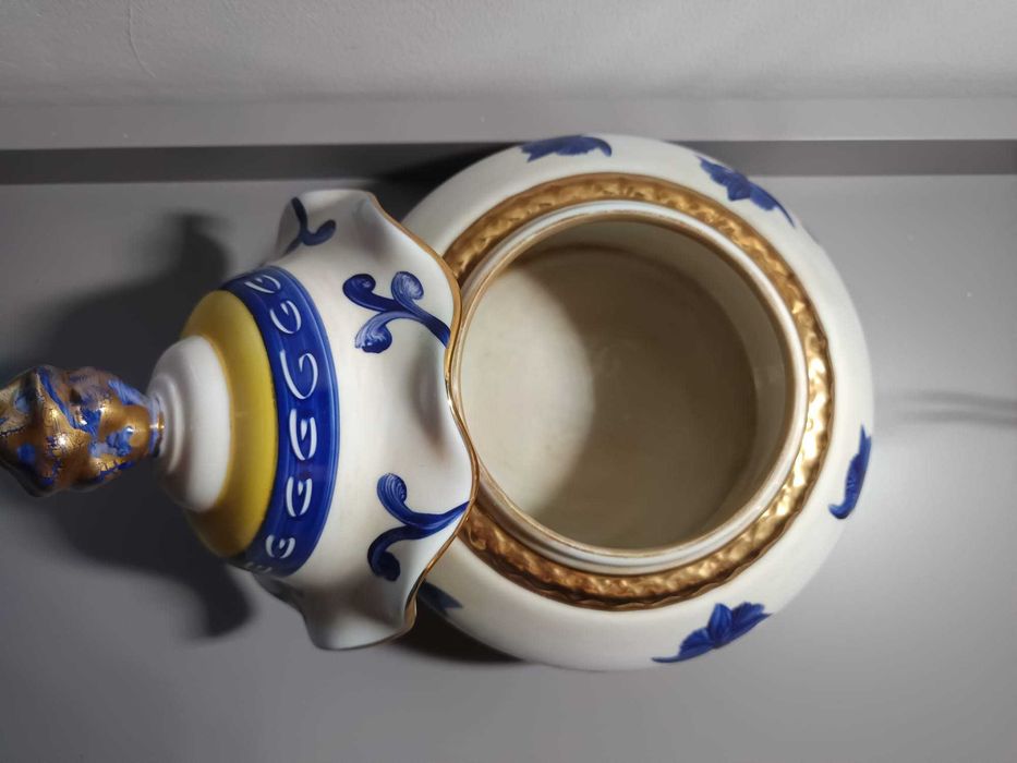 Pote em Porcelana Portuguesa R. Moreira – Prestigeo – Pintado à Mão